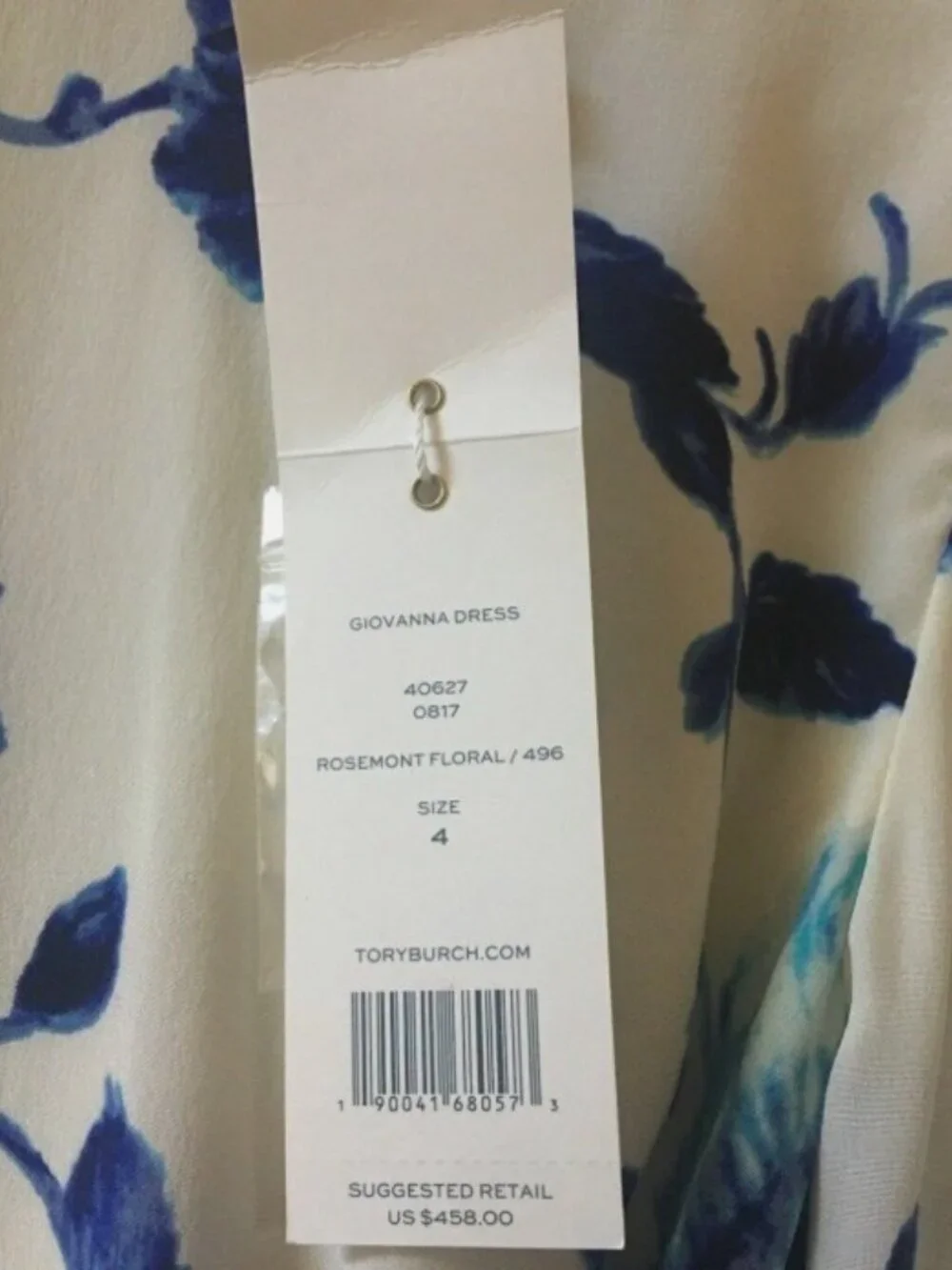 NWT Tory Burch silk dress Size 4 original $458